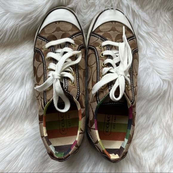 Coach - Brown Monogram Sneaker - Picture 3 of 10